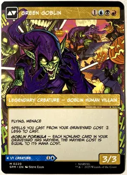 MTG Norman Osborn (Borderless) Marvel's Spider-Man 220 NM - Image 6