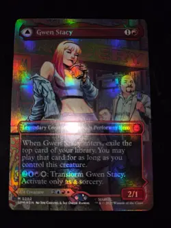 MTG **BORDERLESS FOIL** Gwen Stacy/Ghost-Spider from Spider-Man. Never Played - Image 2