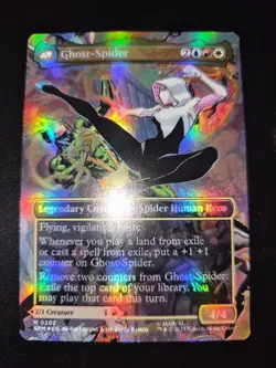 MTG **BORDERLESS FOIL** Gwen Stacy/Ghost-Spider from Spider-Man. Never Played - Image 3