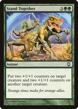 Stand Together 2x FOIL DST MTG Darksteel Uncommon MINT green - Image 1