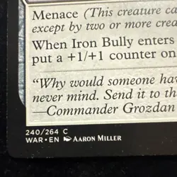 Iron Bully - War Of The Spark #240/264 MTG Magic The Gathering - Image 2