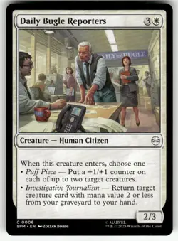 DAILY BUGLE REPORTERS #6 (COMMON) MTG MARVEL'S SPIDER-MAN - Image 1