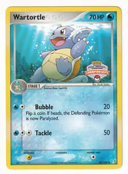 Pokemon EX Crystal Guardians Wartortle State Championships Promo #42 LP - Image 1