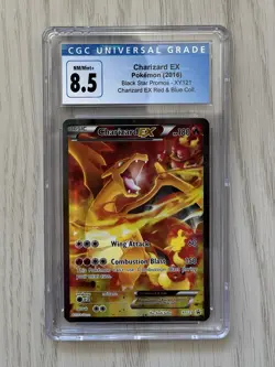 Charizard EX CGC 8.5 Old Blue Label Pokemon 2016 Black Star Promo XY121 Low POP - Image 5