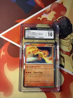 Moltres Holo Pokemon Scarlet & Violet 151 - CGC Gem Mint 10 146/165 - Image 1