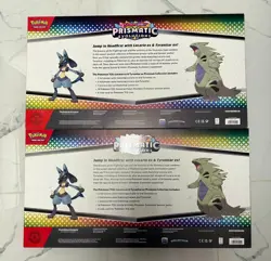 Pokemon Prismatic Evolutions Lucario Ex Tyranitar Ex Premium Collection Lot of 2 - Image 2