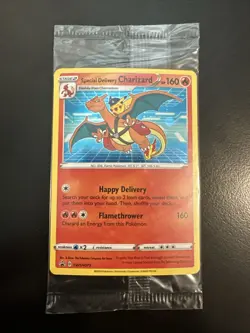 Special Delivery Charizard SWSH075 Pokemon Center Promo Holo SEALED FAST SHIP - Image 1