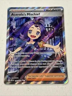 Acerola's Mischief 165/132 Pokemon Mega Evolution Full Art NM - Image 1