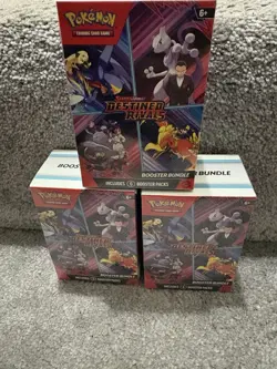 Lot Of 3 Pokemon TCG Scarlet Violet Destined Rivals Booster Bundle Sealed New - Image 3