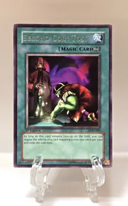 Second Coin Toss LOD-083 Legacy of Darkness 1st Edition Rare Yugioh LP - Image 1