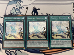 Yugioh Dragonic Diagram x3 Primsatic Secret Rare MP25-EN139 Near Mint - Image 1