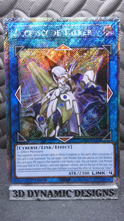 | Yugioh Accesscode Talker RA02-EN044 1st Edition Platinum Secret Rare NM 🔥 | - Image 1