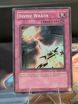 Divine Wrath [1st Edition] RDS-EN050 YuGiOh Rise Of Destiny Super Rare Holo - Image 1