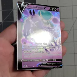 Shadow Rider Calyrex V Miscut Error Pokemon Card Chilling Reign 074/198 - Image 2