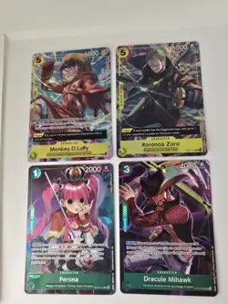 One Piece Card Game Illustration Box Vol 3 and 4 Promo Cards Set Of 4 - Image 2