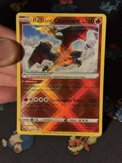 Pokemon Cards Radiant Charizard 020/159 Radiant Holo Rare Crown Zenith - (NM) - Image 2