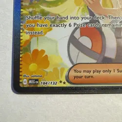 Lillie's Determination Pokemon Card SIR 184/132 Mega Evolutions ENGLISH - Image 5