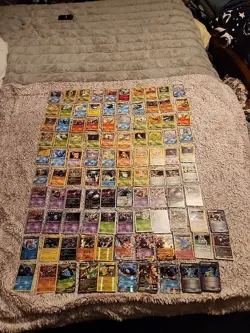 Pokemon Card Lot Of 100 - 23 Holos Included! - Image 1