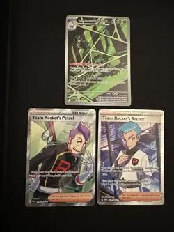 Team Rocket Cards! Archer & Petrel Spidops - 2025 Pokemon TCG: Destined Rivals - Image 1
