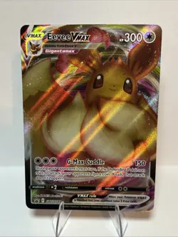 Eevee VMAX SWSH087 SWSH Sword & Shield Promo Holo NM Pokemon Card TCG - Image 1