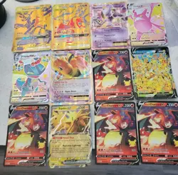 Pokemon JUMBO CARD LOT OF 12 Reshiram Charizard Mewtwo Dragonite - Image 1