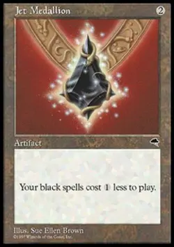 MTG English Jet Medallion Light Play Normal Tempest - Image 1