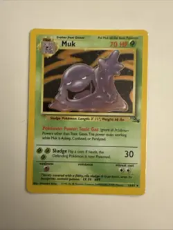 Three card Fossil Unlimited Pokemon Lot - Muk / Lapras / Hypno - Image 2