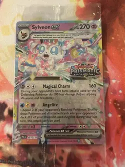 Sylveon EX Prismatic Evolutions STAMPED Sealed Promo Card 041/131 Surprise Box - Image 1