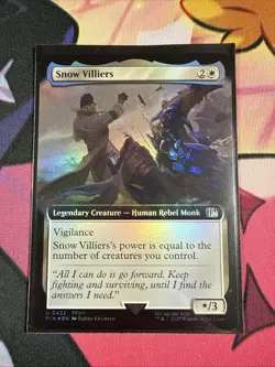 Snow Villiers FOIL Extended Art U 0432 Exclusive Final Fantasy MTG NM - Image 1