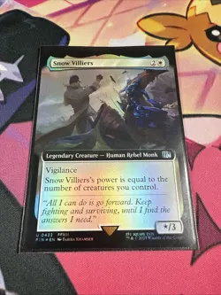 Snow Villiers FOIL Extended Art U 0432 Exclusive Final Fantasy MTG NM - Image 4