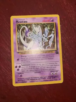 Pokemon Mewtwo Black Star Promo LVL 30 #150 Card 12 MP - Image 1