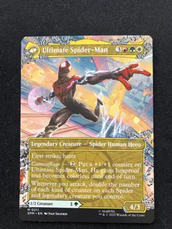 Miles Morales M 0211 Borderless Marvel's Spider-Man Magic the Gathering MTG NM - Image 2
