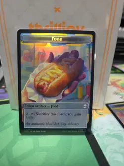 MTG Universes Beyond: Spider-man Spider/Food Token 0003/0005 NM Foil - Image 1