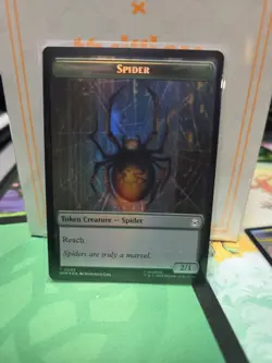 MTG Universes Beyond: Spider-man Spider/Food Token 0003/0005 NM Foil - Image 2