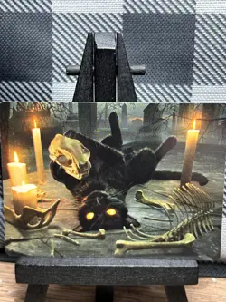 MTG TCG: Nine-Lives Familiar 8/54, Bram Sels, Foundations _ ART - Image 1