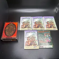 Vintage Magic The Gathering Rulebook Lot Mirage Ice Age Revised 4th & Deckbox - Image 2