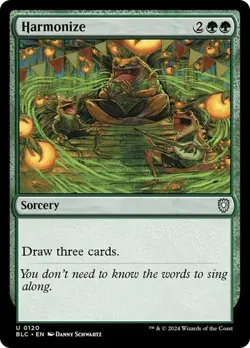 NM Harmonize, MTG, Bloomburrow Commander, Magic the Gathering, 120 - Image 1