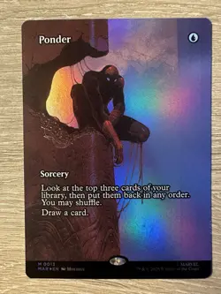 Magic - Spider Man - Ponder - Full Art - Mythic - Foil - SPM 0013 - Image 1