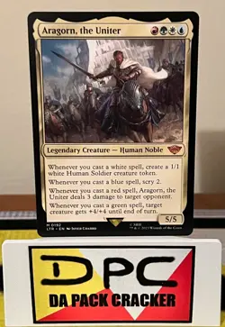 ARAGORN, THE UNITER Universes Beyond: The Lord of the Rings LTR #0192 **MYTHIC** - Image 1