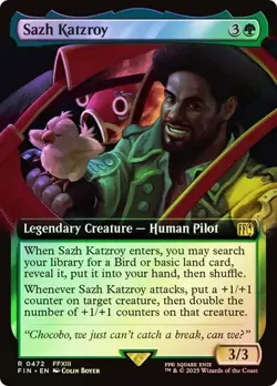 MAGIC FINAL FANTASY SAZH KATZROY (EXTENDED ART) (FOIL) R 472 FIN MTG FCA TCG - Image 1