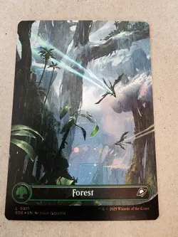 Forest - #371 (Borderless) (Galaxy Foil) Edge of Eternities Foil - Mtg - Image 1