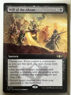 Will of the Abzan (Extended Art) Commander: Tarkir: Dragonstorm Regular - Image 1