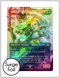 1x Balthier and Fran, Surge Foil 0538, Final Fantasy, Magic MTG NM - Image 1