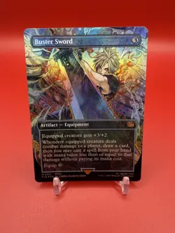 MTG Buster Sword (Borderless Foil) Final Fantasy 0351 NM/MT - Image 1