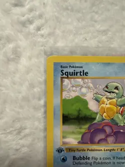 1999 Pokemon Base Set Squirtle 1st Edition Shadowless 63/102 LP/NM English - Image 2