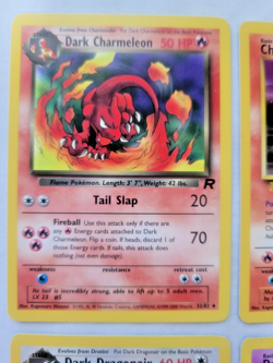 Pokemon 1999 Team Rocket Dark Dragonair/Charmeleon, Charmander, Zubat 8 Lot (LP) - Image 3