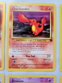 Pokemon 1999 Team Rocket Dark Dragonair/Charmeleon, Charmander, Zubat 8 Lot (LP) - Image 4