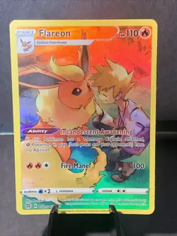 Pokemon TCG Flareon TG01/TG30 Swsh09: Brilliant Stars Trainer Gallery Holo NM - Image 1