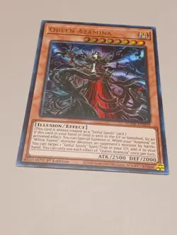 Queen Azamina - SUDA-EN009 - Ultra Rare - 1st Edition Yu-Gi-Oh! NM - Image 2
