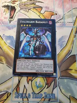 Yugioh - Evilswarm Bahamut HA07-EN024 NM 1st ed Secret Rare - Image 1